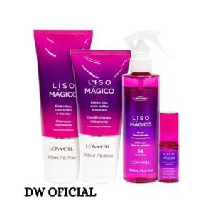Kit Lowell Liso Mágico 4 Produtos