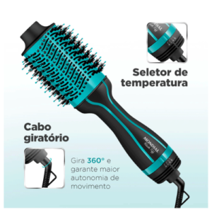 Escova Mondial ES-16 Secadora/Alisadora Cor Preto/Azul 110V/220V 1200 W - Imagem 5