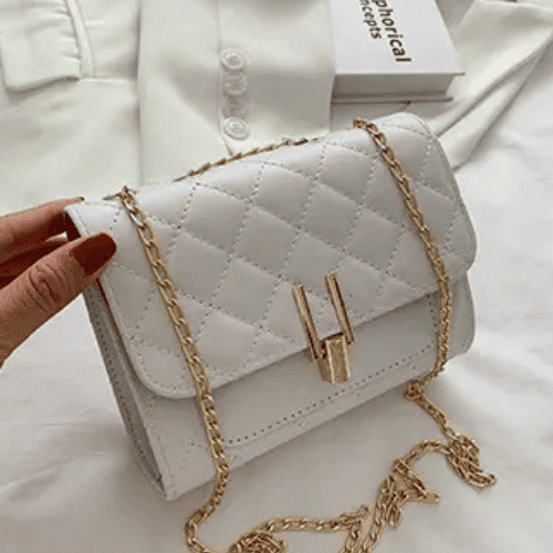 Bolsa Branca de Luxo